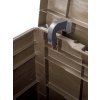 WOODYS zahradní plastový úložný box 160 L - hnědá