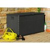 RATTAN zahradní plastový úložný box 420 L - grafit