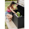 BRAVO zahradní plastový úložný box 270 L - grafit