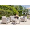 MATILDE 4 SEATER zahradní plastový set - šedá