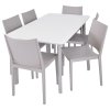 ITALIA DINING plastový stůl - světle šedá