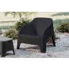 PETRA ARMCHAIR plastové křeslo - grafit