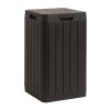 RIO GARDEN zahradní plastový koš 80 L - hnědá