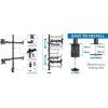 vyrp13 1865Stolni drzak 4 monitoru Connect IT QuadroArm polohovatelnost