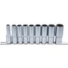 Sada nástrčných hlavic 1/2", dvanáctihran, 10 - 24 mm, 9 ks, BGS 5253