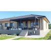 Bioklimatická pergola INTRO DUO 8x4 m, hliník - volně stojící