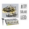 osvětlení vánoční solární 2m 100LED teplá BÍ, drát