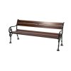 Litinová lavička s měkkým dřevem Wien