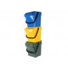 Odpadkový koš URBA PLUS 40 l, žlutá+zelená+modrá