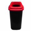 Plastový koš na tříděný odpad, 90 l, červená - PLN 7894