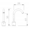 Automatická umyvadlová baterie pro jednu vodu AUM 12 el. napájení: 12 V, 50 Hz, voda: baterie pro jednu vodu