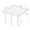 Montovaná hliníková pergola Palram Sierra 4200 bílá 3 x 4,25