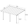 Montovaná hliníková pergola Palram Sierra 5400 antracit 3 x 5,46