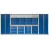 Kvalitní PROFI BLUEdílenský nábytek - 4535 x 2000 x 495 mm - MTGS1300A3 Blue