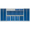 Kvalitní PROFI BLUE dílenský nábytek - 4535 x 2000 x 495 mm - MTGS1300AA1 Blue