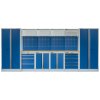 Kvalitní PROFI BLUE dílenský nábytek - 4535 x 2000 x 495 mm - MTGS1300AA3 Blue