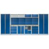 Kvalitní PROFI BLUE dílenský nábytek - 4535 x 2000 x 495 mm - MTGS1301AD Blue