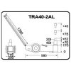 Pneumatický pojízdný zvedák 40t/20t - TRA40-2AL