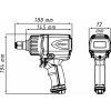 Pneumatický rázový utahovák 3/4", 1890 Nm - HA212347