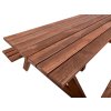 PIKNIK zahradní set dřevěný - 180 cm - mořený