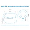 Vířivý bazén Pure Spa - Bubble Greywood Deluxe AP 4