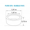 Vířivý bazén Pure Spa - Bubble HWS