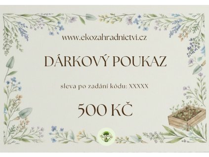 Dárkový poukaz 500,- Kč