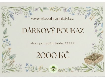 Dárkový poukaz 2000,-Kč