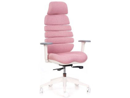 14524 kancelarska zidle spine s pdh bily plast ruzova ls2 01