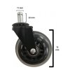 14362 1 kolecko zatezove premium pogumovane prumer 73mm cep 11mm