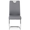 3082 3 jidelni zidle kozenka seda chrom autronic dcl 418 grey