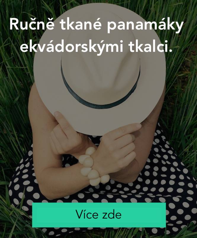 Klobouk Panama z Ekvádoru