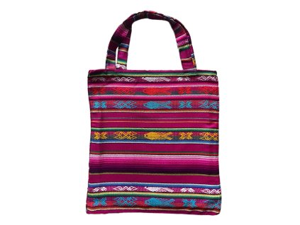 Taška látková TMAVĚ RŮŽOVÁ