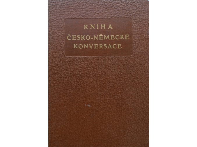 Kniha česko-německé konversace