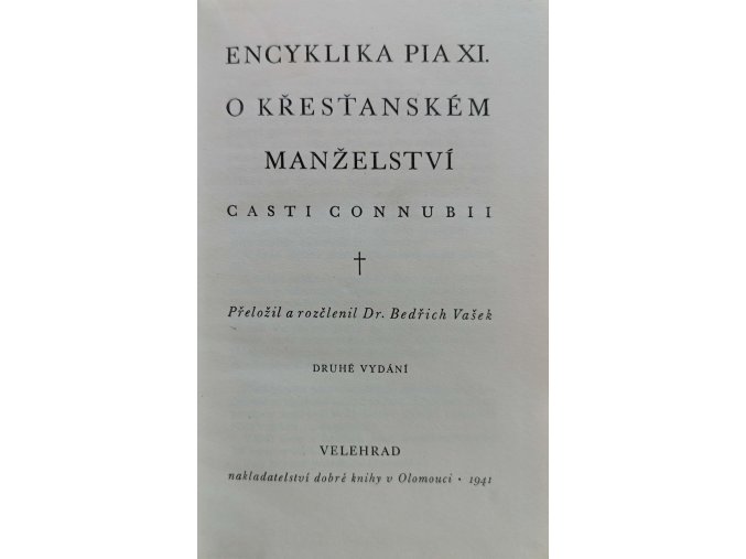 Encyklika Pia XI. o křesťanském manželství (1941)