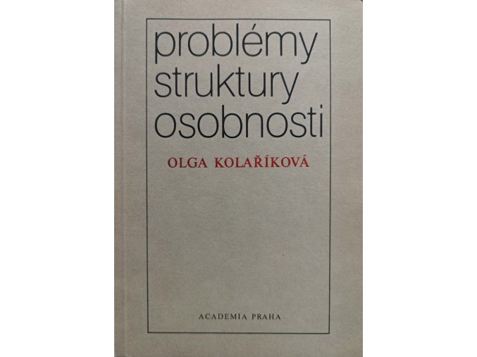 Problémy struktury osobnosti (1981)
