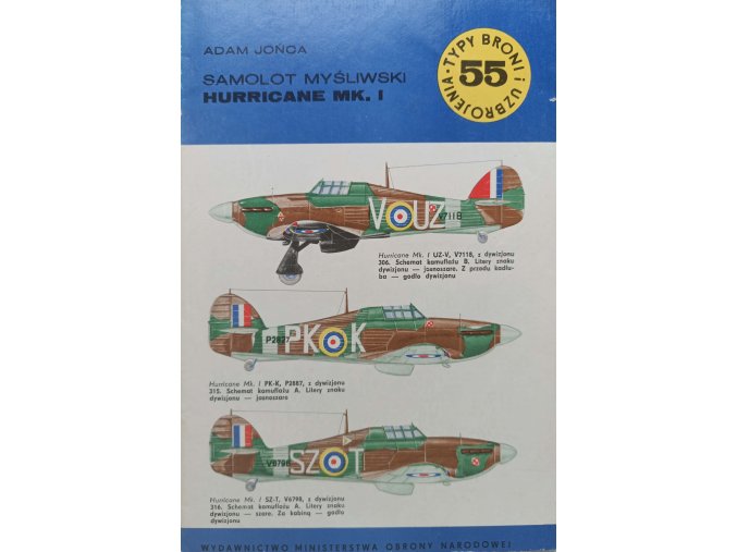 Typy broni i uzbrojenia 55 - Samolot myśliwski Hurricane MK. I (1978)