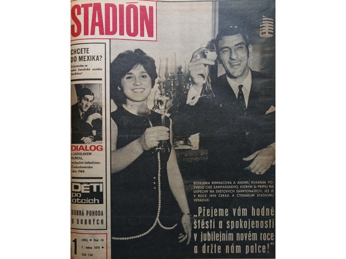 Stadion 1-52 (1970) nekompletní + mimořádná čísla