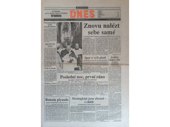 Mladá fronta DNES 1-305 (1992)