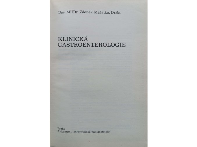 Klinická gastroenterologie (1988)