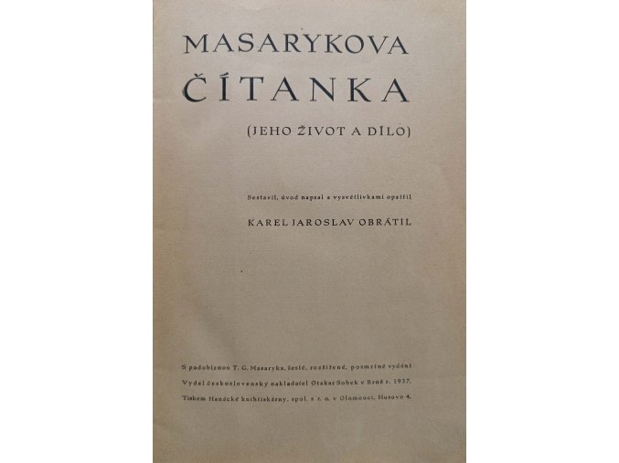 Masarykova čítanka (1937)