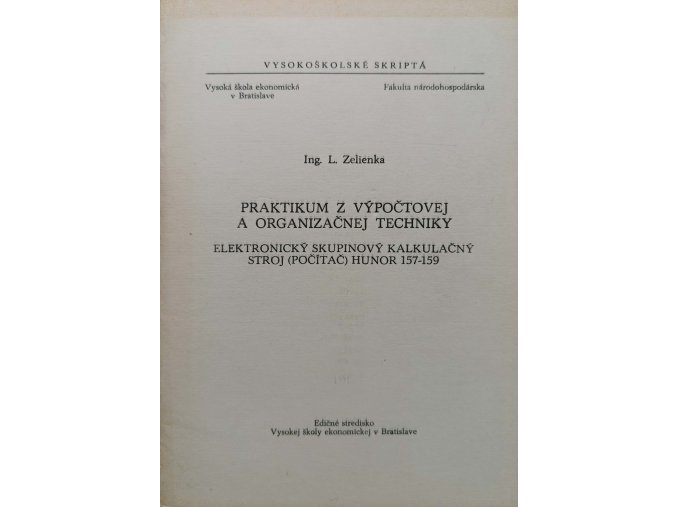 Praktikum z výpočtovej a organizačnej techniky (1971)