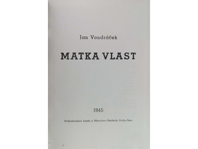 Matka vlast (1945)