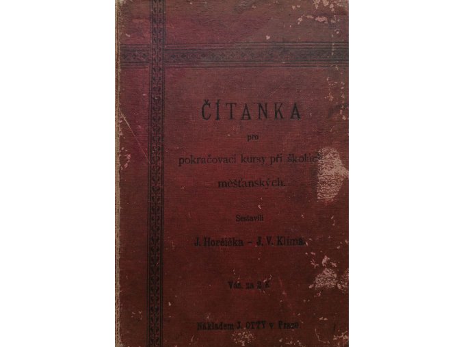 Čítanka pro pokračovací kursy při školách měšťanských (1908)