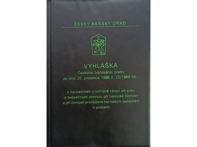 Vyhláška Českého baňského úřadu (1988)