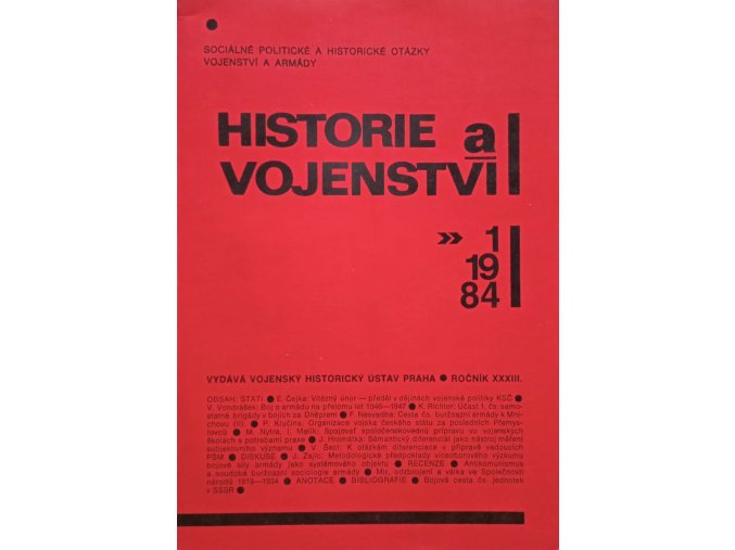 Historie a vojenství 1-6 (1984)