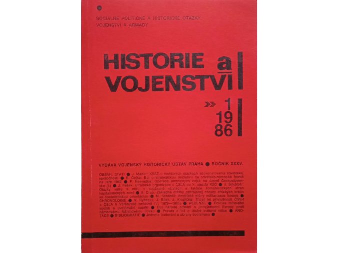 Historie a vojenství 1-6 (1986)