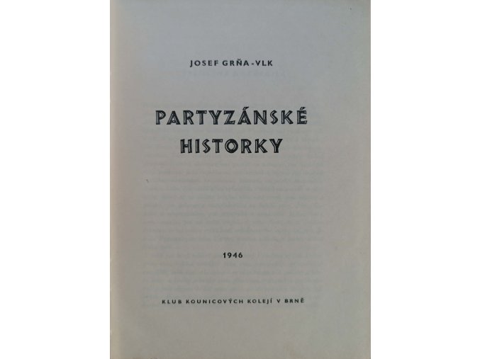 Partyzánské historky (1946)