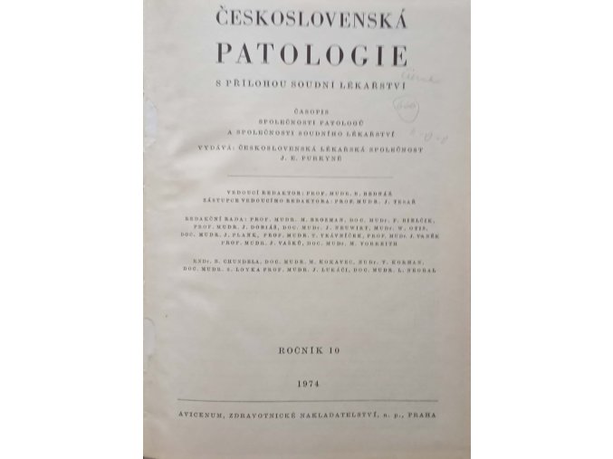 Československá patologie 1-4 (1974)