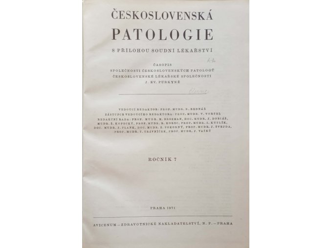 Československá patologie 1-4 (1971)